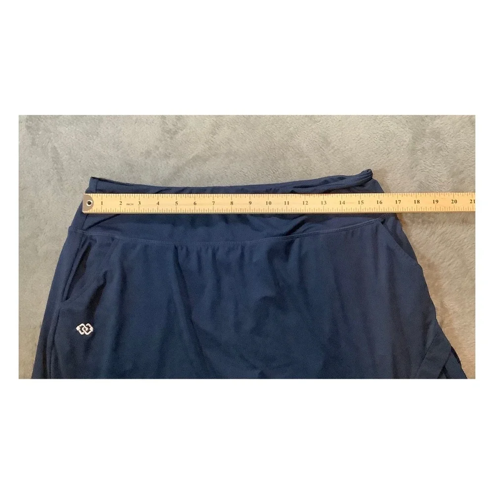 MOFIZ Women's XL Navy Blue Activewear Skort Pleated‎ Golf Tennis with Pockets